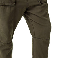 Mens-Cropped-Pants-Olive-Green-Front-View