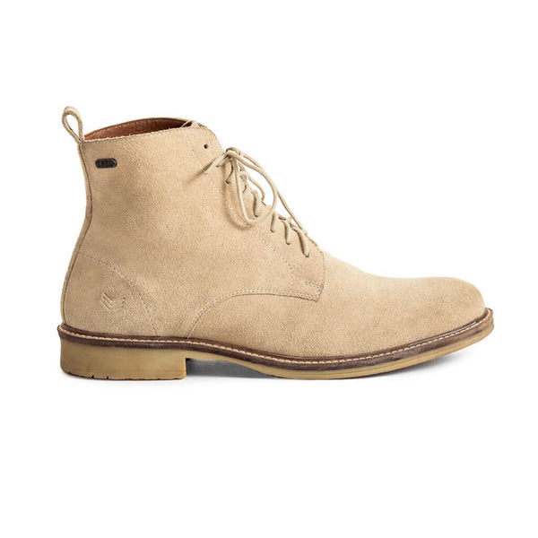 Mens-Boot-Suede-Tan-Lace-up-Front-View