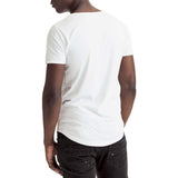 Mens-T-shirt-Tee-White-Logo-Back-View