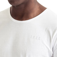 Mens-T-shirt-Tee-White-Logo