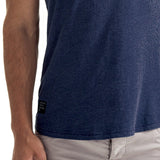 Mens-T-shirt-Tee-Blue-Chest-Pocket