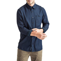 Mens-Denim-Shirt-Long-Sleeve-Front-View