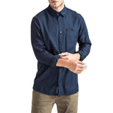 Mens-Denim-Shirt-Long-Sleeve-Front-View