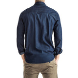 Mens-Denim-Shirt-Long-Sleeve-Back-View