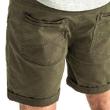 Mens-Chino-Shorts-Olive-Green-Cotton