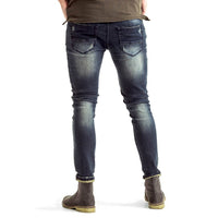 Mens-Denim-Jeans-Slimfit-Blue-Grey-Back-View