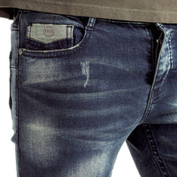 Mens-Denim-Jeans-Slimfit-Blue-Grey