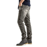 Stovepipe Regular Denim Jeans - Grey