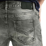 Stovepipe Regular Denim Jeans - Grey