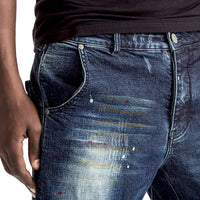 Mens-Jeans-Denim-Funnel-Blue-Bleach