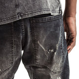 SPCC | Funnel Jeans | Drop crotched | Black | Paint splatter