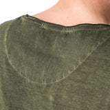 Cross Print T-Shirt - Olive