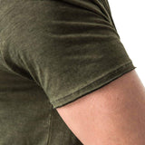 Cross Print T-Shirt - Olive