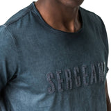 Sergeant Graphic Printed T-Shirt - Blue
