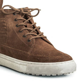 Mens-Sneaker-Lace-up-Suede-Brown