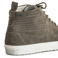 Mens-Sneaker-Lace-up-Suede-Grey