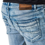 Trench Skinny Denim Jeans - Bleach