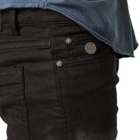 Trench Skinny Denim Jeans - Black