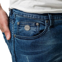 Mens-Denim-Jeans-Blue-Ripped-Pocket-View