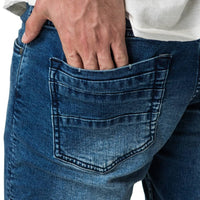 Mens-Denim-Jeans-Blue-Ripped-Pocket-View
