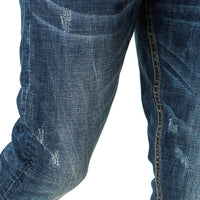 Mens-Jeans-Slimfit-Blue-Denim