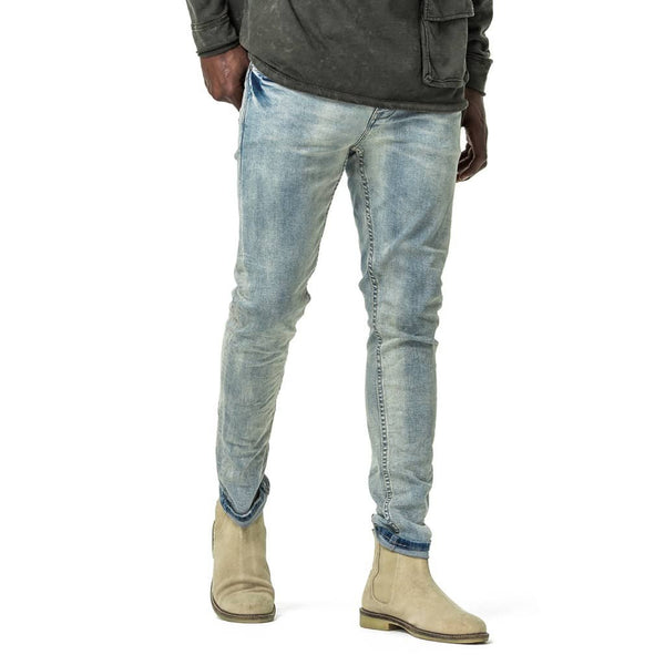 Mens-Jeans-Slimfit-Blue-Denim-Front-View
