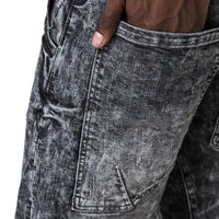 Funnel Denim Jeans - Mid Black