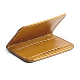 SPCC | Sergeant Pepper Card Holder| Leather | Tan | Fold open | Small Wallet