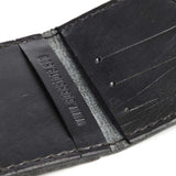 SPCC | Sergeant Pepper Card Holder| Leather | Black | Fold open | Small Wallet