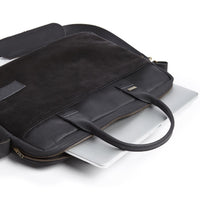 SPCC | Sergeant Pepper Laptop Bag | Leather | Suede | Black