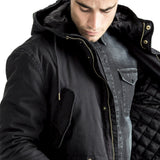 Parka-Jacket-Hood-Black