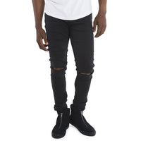 Sergeant Pepper Skinny Jeans | Denim | Black | Tear Detail | SPCC