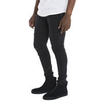 Sergeant Pepper Skinny Jeans | Denim | Black | Tear Detail | SPCC