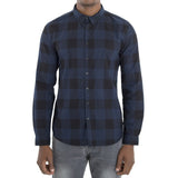 SPCC | Sergeant Pepper | Button-up | Long Sleeve| 100% Cotton | Check Shirt | Blue
