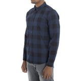 SPCC | Sergeant Pepper | Button-up | Long Sleeve| 100% Cotton | Check Shirt | Blue