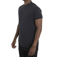 SPCC | Sergeant Pepper Henley Tee | Black |100% Cotton