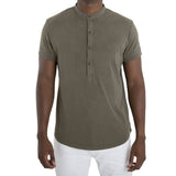 SPCC | Sergeant Pepper Henley Tee | Olive | Green | 100% Cotton