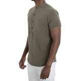 SPCC | Sergeant Pepper Henley Tee | Olive | Green | 100% Cotton