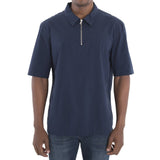SPCC | Sergeant Pepper Tee | 100% Cotton | Navy | Short Zip | Collar
