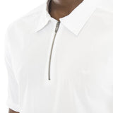 SPCC | Sergeant Pepper Tee | 100% Cotton | White | Short Zip | Collar