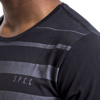 SPCC | Sergeant Pepper Tee | Ascending lines | Black