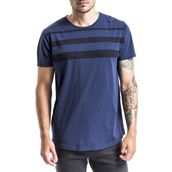 SPCC | Sergeant Pepper Tee | Ascending lines | Navy