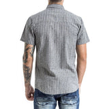 SPCC | Sergeant Pepper Shirt | 100% Cotton | Grey | White | Short Sleeve | Collar