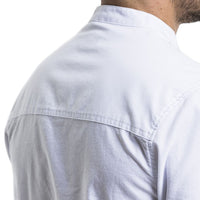 SPCC | Bib Shirt | White | Grey | Mandarin collar | 