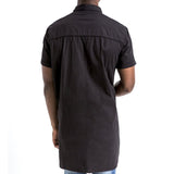 SPCC | Sergeant Pepper Shirt | Black | Longer Length | Dolphin Hem