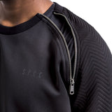 SPCC | Sergeant Pepper Sweater | Black | Quilted | Zip Detail | 